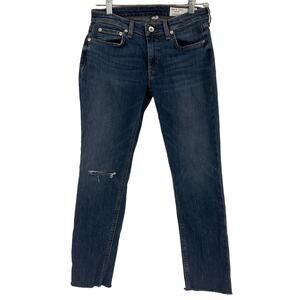 Rag & Bone Women's Raw Edge Distressed Jeans Size 25